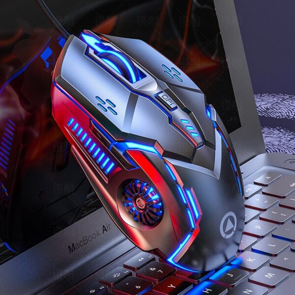 Wired mouse luminous gaming e-sports mechanical silent mouse